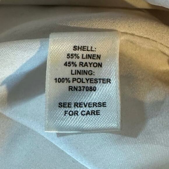 CATO Women's Floral A-Line Knee‎ Length Skirt Multicolor Linen Blend Size 14 - Picture 3 of 5